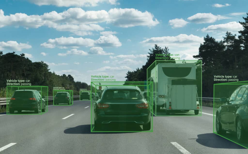 Traffic sign recognition sensors in windshield